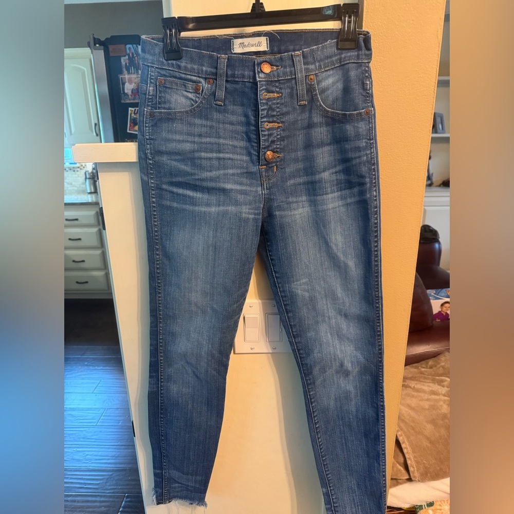 Madewell High Rise Blue Jeans with Classic Fading